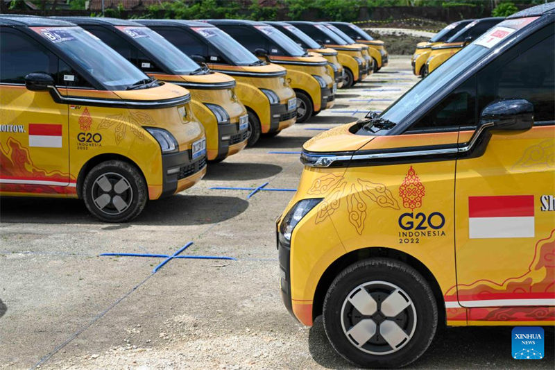 Veículos elétricos da chinesa Wuling utilizados durante a cúpula do G20