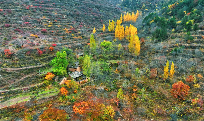 Hebei: bela paisagem nas montanhas Taihang 