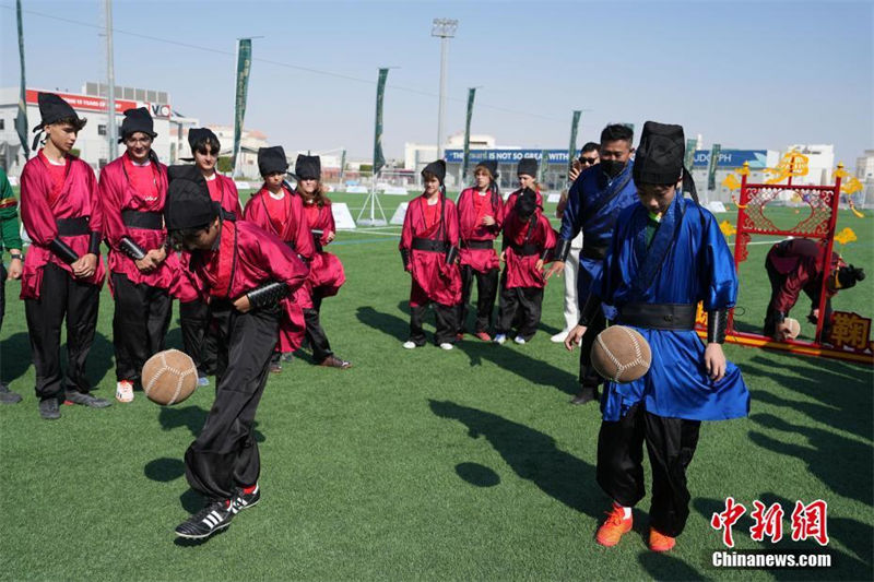 Evento de intercâmbio juvenil China-Catar de Cuju é realizado em Doha