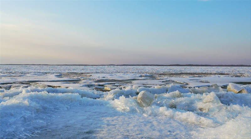 Rio Heilongjiang entra no período de “gelo flutuante”