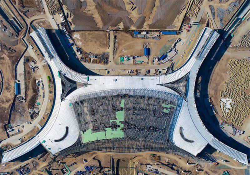 Mongólia Interior: construção do terminal do novo aeroporto de Hohhot é preliminarmente concluída