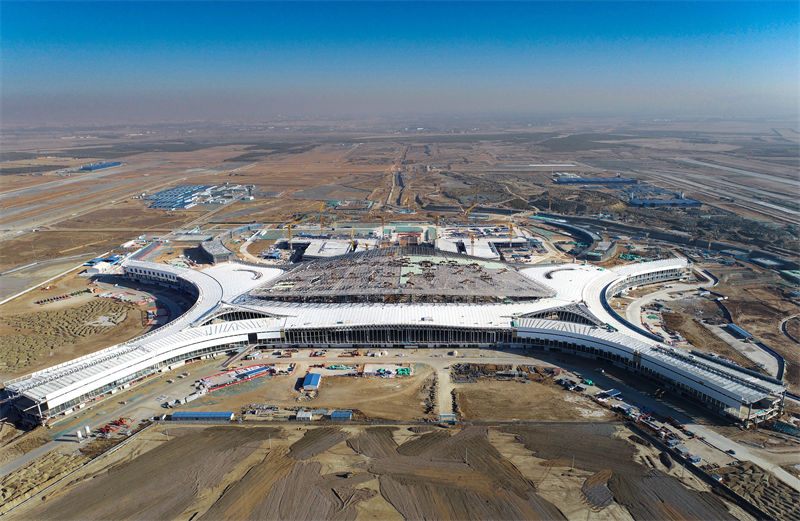 Mongólia Interior: construção do terminal do novo aeroporto de Hohhot é preliminarmente concluída