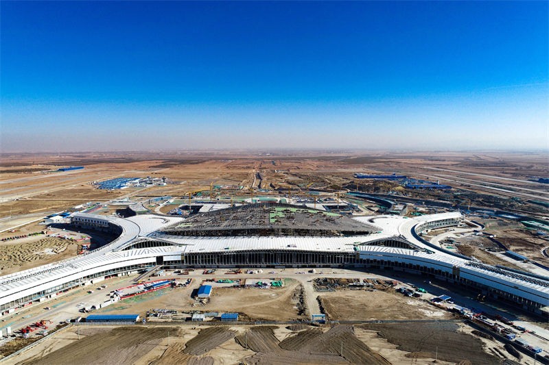 Mongólia Interior: construção do terminal do novo aeroporto de Hohhot é preliminarmente concluída