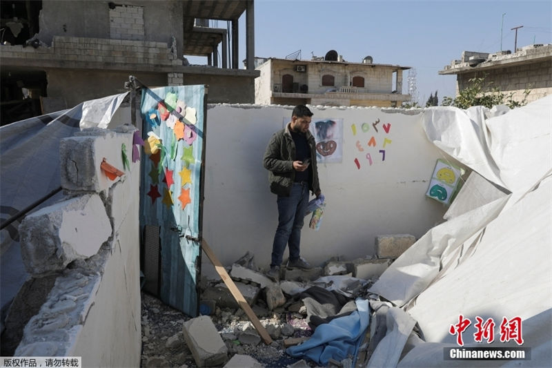Galeria: jardim de infância fica em ruínas após terremoto na Síria