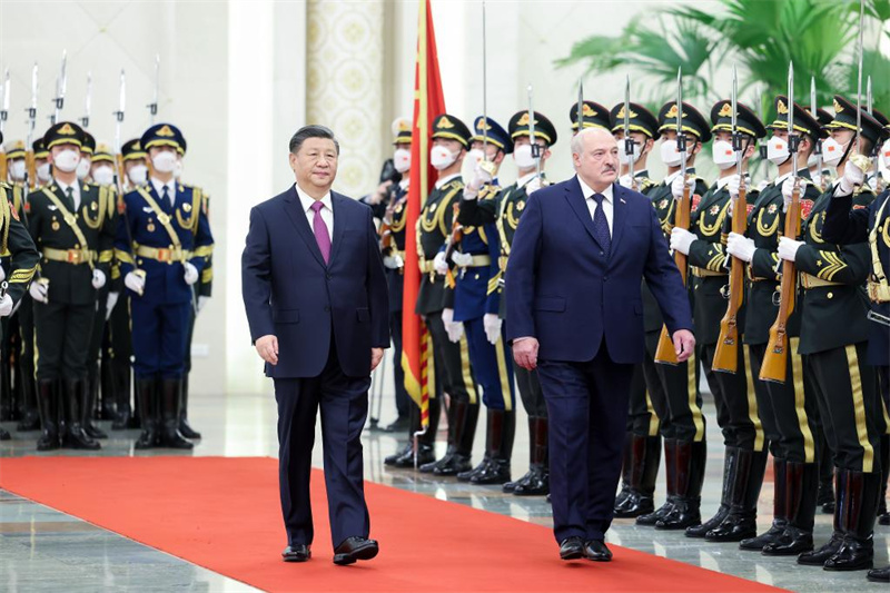 Presidentes da China e da Bielorrússia se reúnem em Beijing