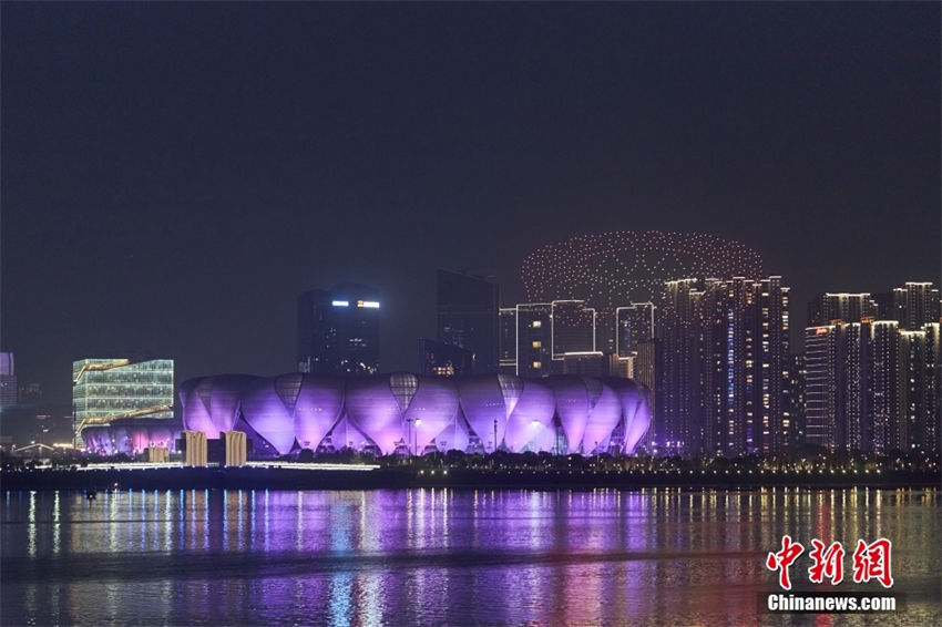 Contagem regressiva de 200 dias para os Jogos Asiáticos de Hangzhou é marcada pelo show de drones