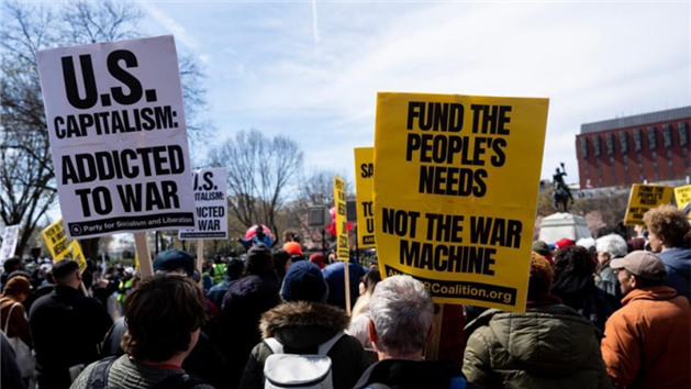 Galeria: manifestação antiguerra em Washington