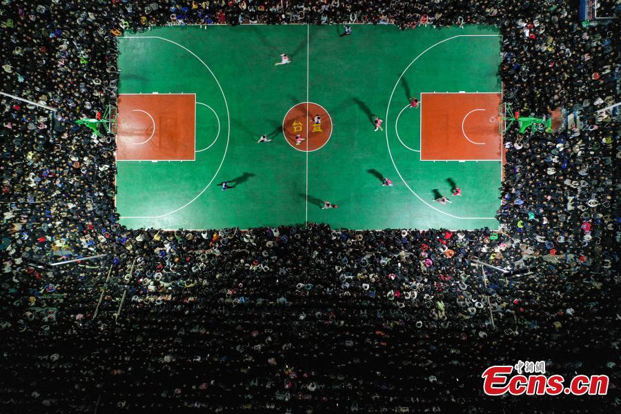Finais de basquete rural ganham popularidade em Guizhou