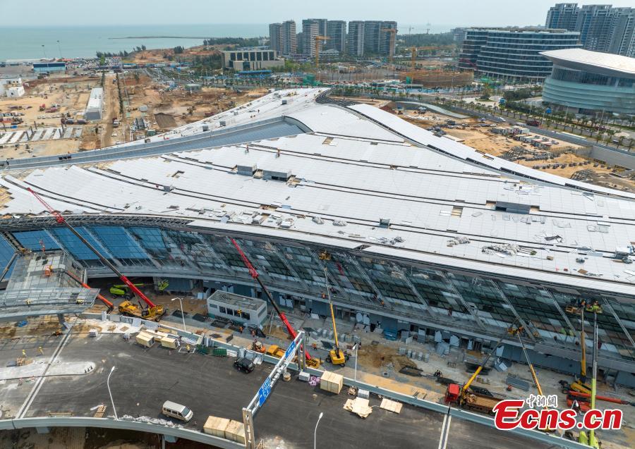 Hub do terminal de Xinhai está em construção no sul da China