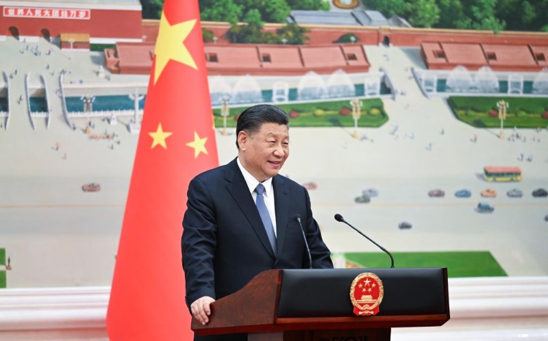 Presidente chinês recebe credenciais de 70 embaixadores