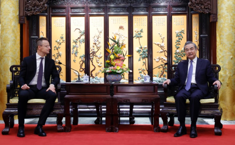 Diplomata sênior chinês reúne-se com chanceler húngaro