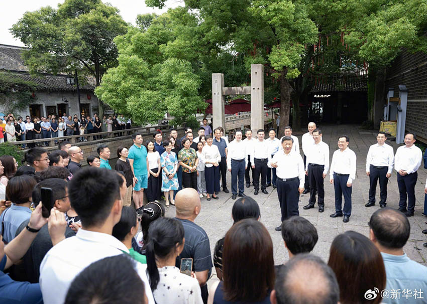 Xi Jinping inspeciona Suzhou, na Província de Jiangsu, leste da China