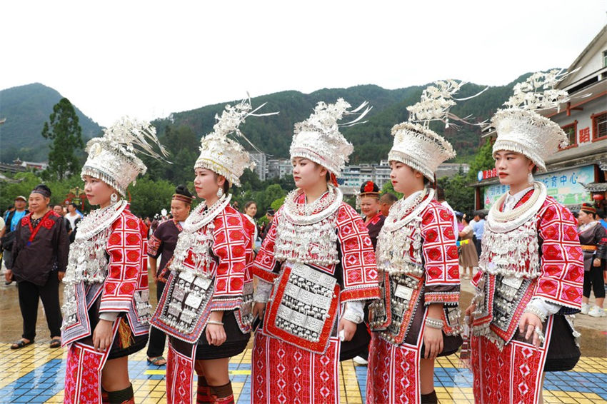 Celebrações do festival étnico 