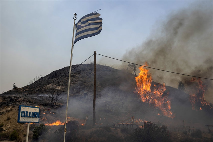 Grécia: incêndios florestais devastam ilha grega de Rodes