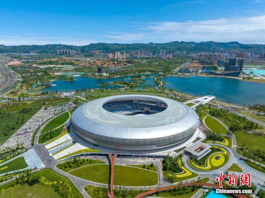 Galeria: vista aérea do estádio principal de Universíade de Chengdu