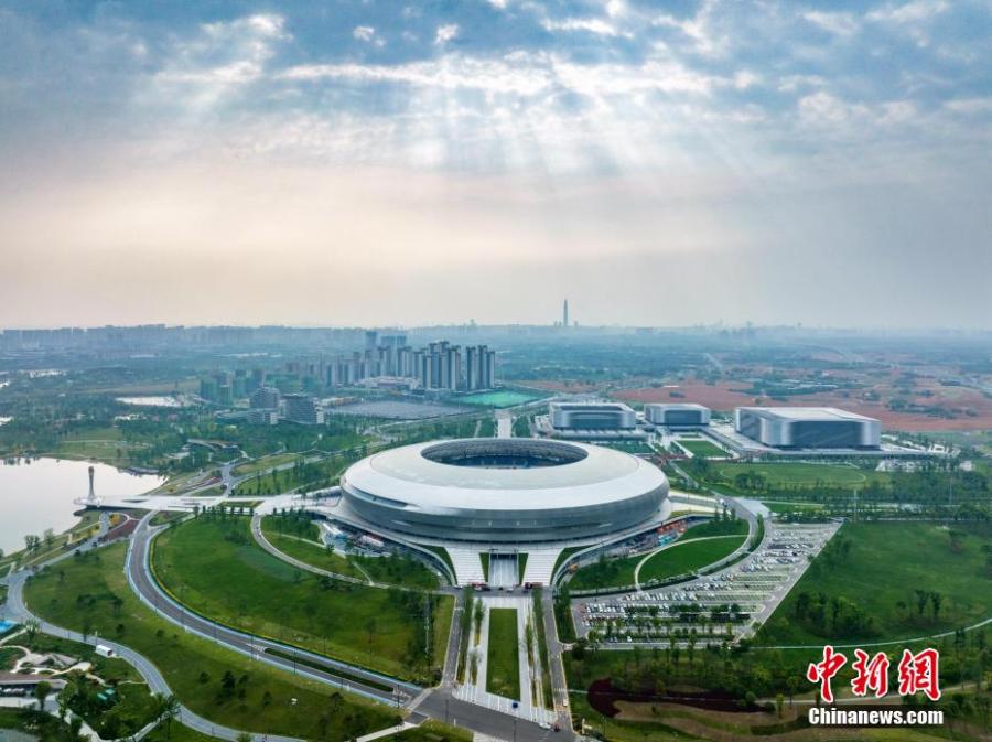 Galeria: vista aérea do estádio principal de Universíade de Chengdu