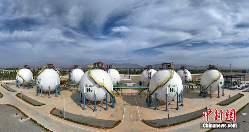 Maior projeto de hidrogênio verde da China colocado em operação em Xinjiang