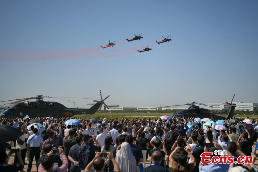 6ª Exposição de Helicópteros da China inaugurada em Tianjin