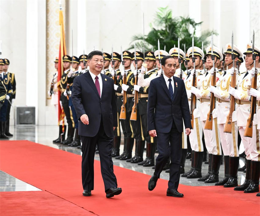 Xi Jinping conversa com presidente indonésio