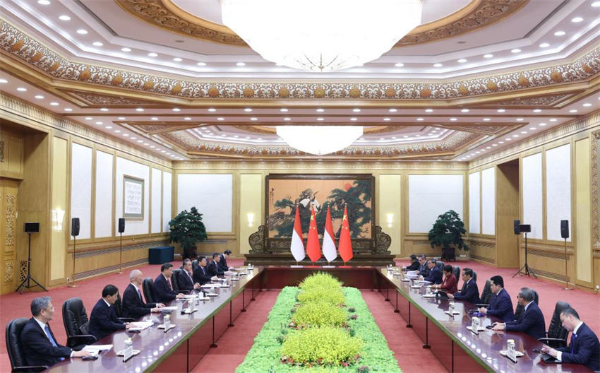 Xi Jinping conversa com presidente indonésio