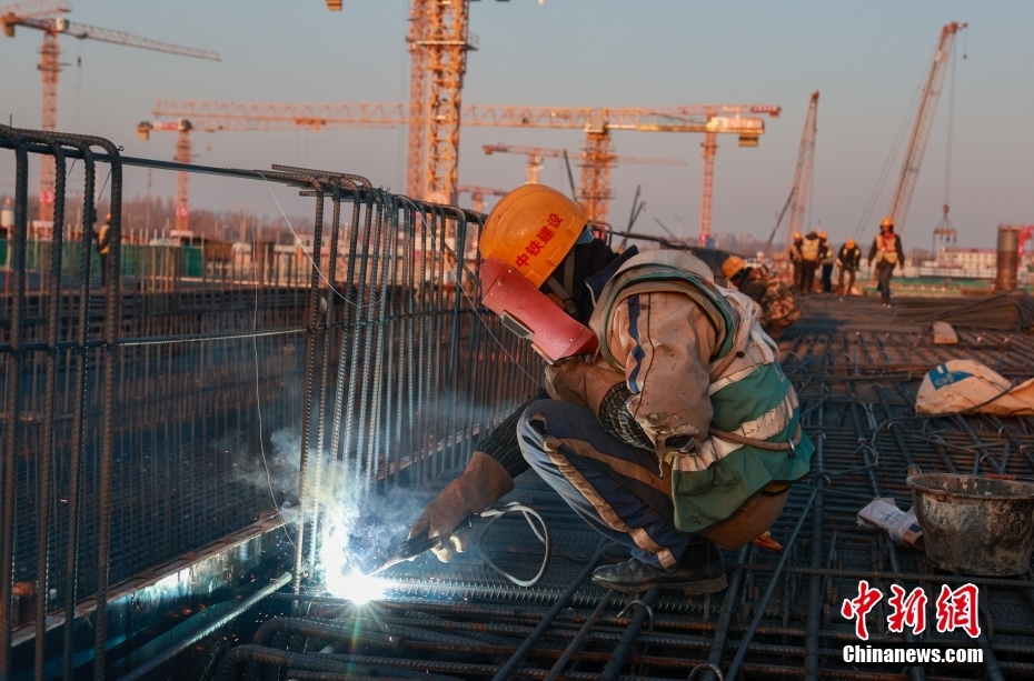 Construção da Estação Ferroviária do Subcentro de Beijing está em andamento