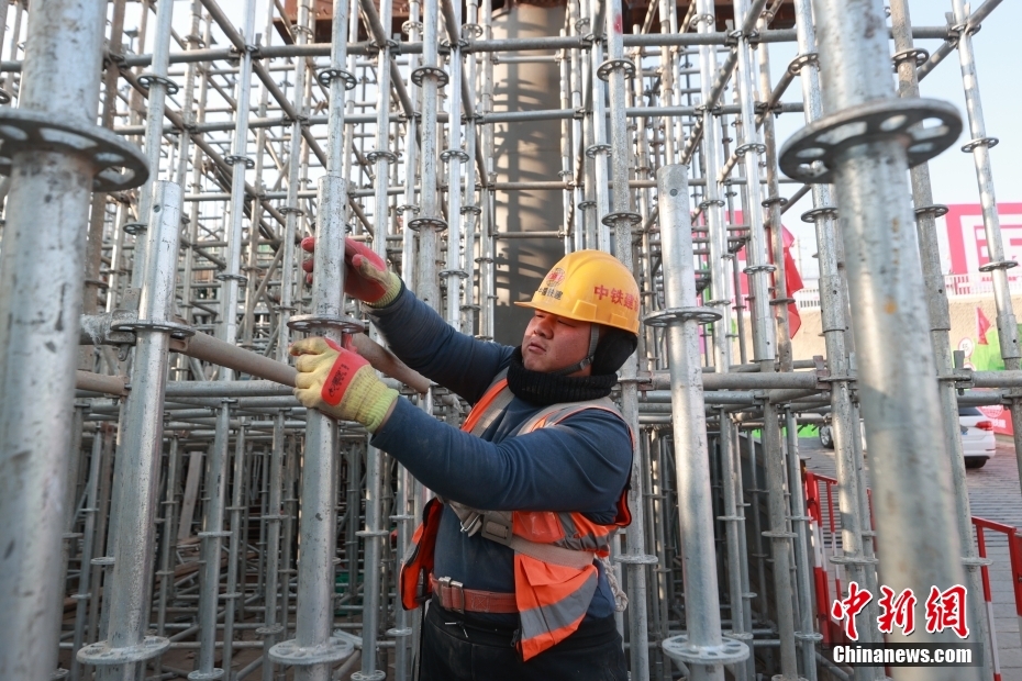 Construção da Estação Ferroviária do Subcentro de Beijing está em andamento