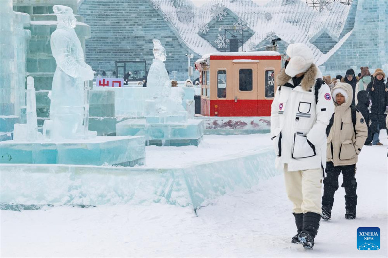 Nova atração em Harbin: escultura de gelo dos Soldados de Terracota