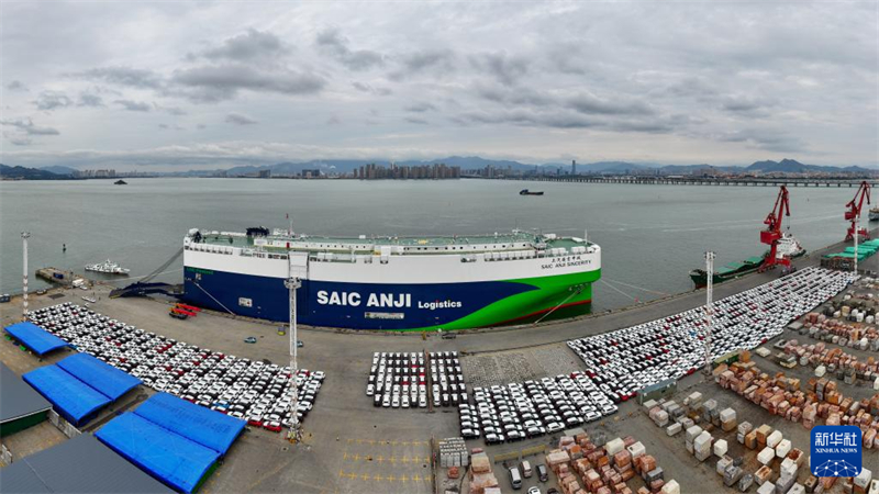 Porto de Xiamen registra maior volume de exportação marítima de veículos em envio único