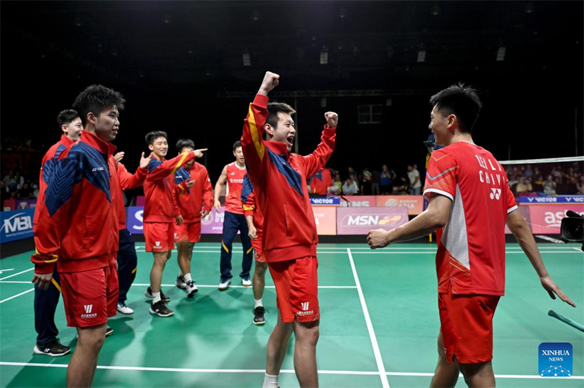 Equipe masculina chinesa conquista título do Campeonato Asiático de Badminton por Equipes de 2024