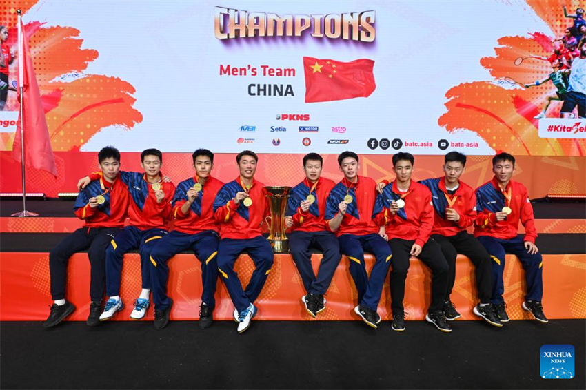 Equipe masculina chinesa conquista título do Campeonato Asiático de Badminton por Equipes de 2024