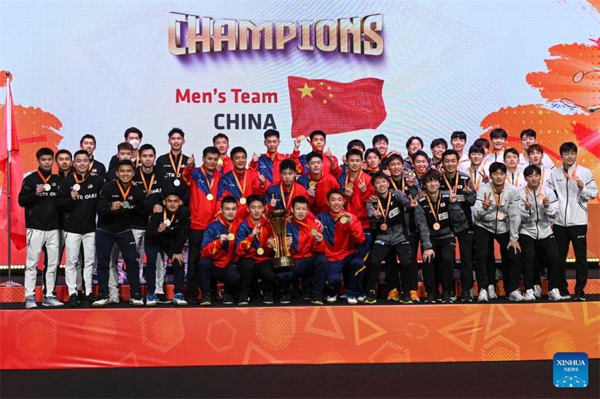 Equipe masculina chinesa conquista título do Campeonato Asiático de Badminton por Equipes de 2024