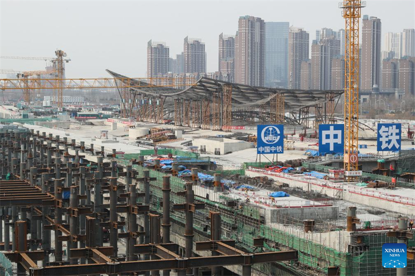 Estação Ferroviária do Subcentro de Beijing está em andamento