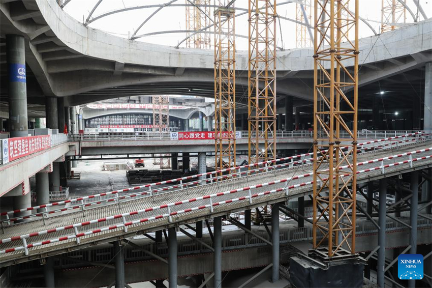 Estação Ferroviária do Subcentro de Beijing está em andamento