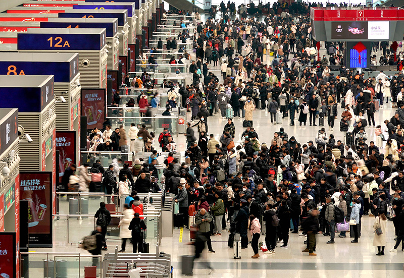 China registra mais de 7,2 bilhões de viagens inter