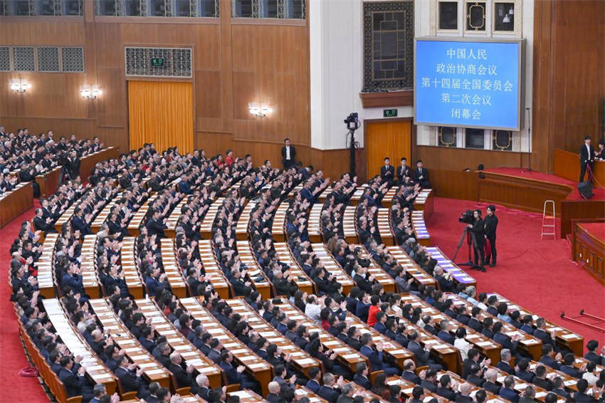 Principal órgão consultivo político da China realiza reunião de encerramento da sessão anual