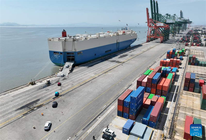 Fujian registra a maior carga única de veículos de exportação