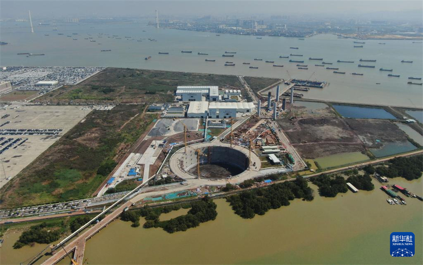 Galeria: construção do canal Shiziyang na Grande Área da Baía Guangdong-Hong Kong-Macau