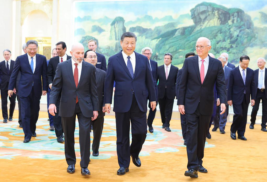 Xi Jinping reúne-se com convidados dos EUA
