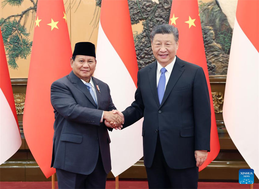 Xi Jinping mantém conversações com o presidente eleito da Indonésia