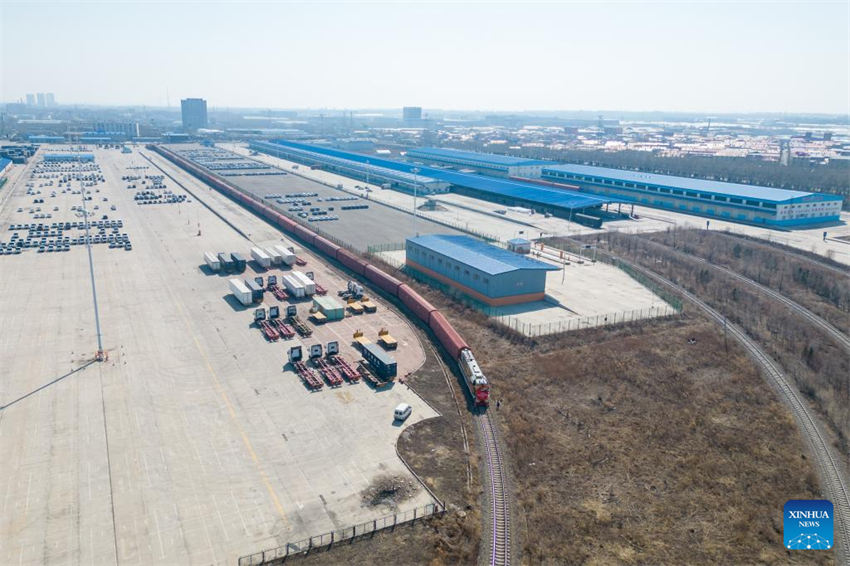Heilongjiang lança trem de carga JSQ de Harbin para a Europa
