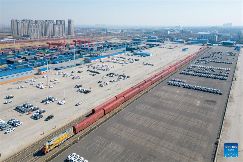 Heilongjiang lança trem de carga JSQ de Harbin para a Europa