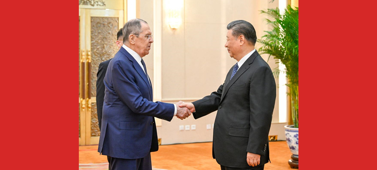 Xi Jinping reúne-se com ministro das Relações Exteriores da Rússia