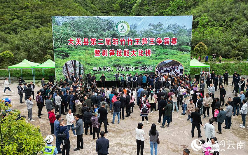 Competição de descascamento de brotos de bambu celebra a colheita em Yunnan