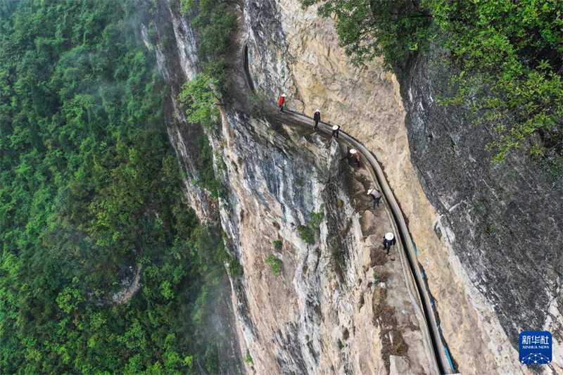 Canais de montanha impulsionam desenvolvimento do condado de Shengji, sudoeste da China