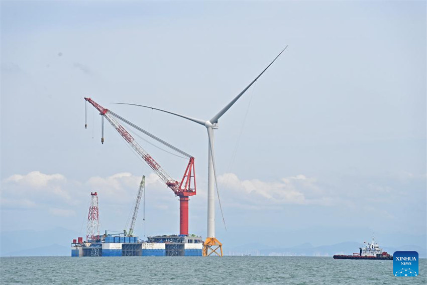 Primeiro projeto de demonstração de energia eólica de Guangxi está em construção