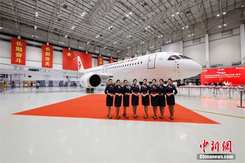 China Eastern Airlines recebe primeira de 100 aeronaves C919 recém-encomendadas