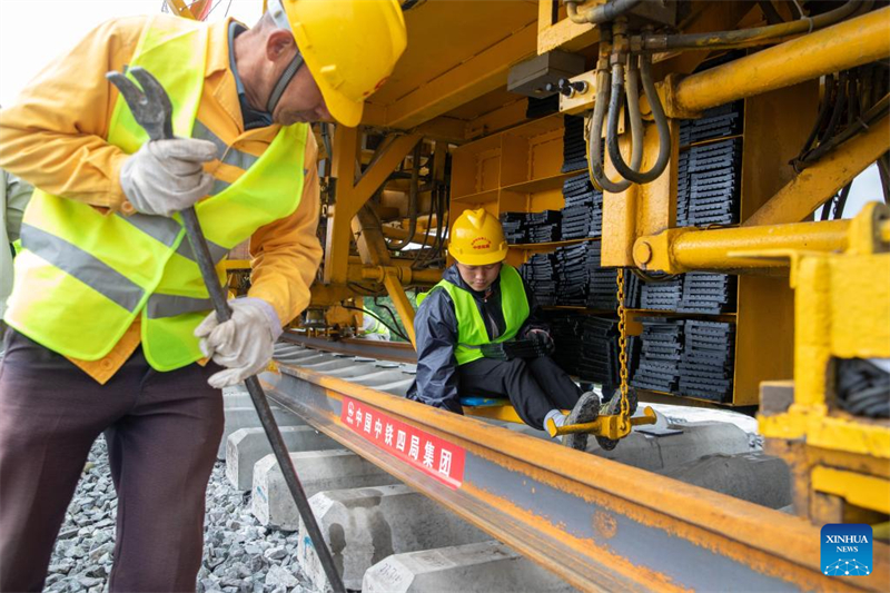 Construção da ferrovia de alta velocidade Harbin-Yichun prossegue no nordeste da China