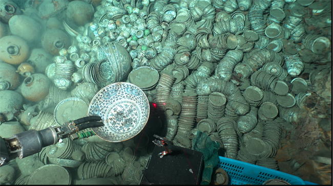 Mais de 900 peças de relíquias recuperadas de naufrágios no Mar do Sul da China