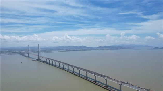 Guangdong: Ponte Marítima de Huangmao é totalmente conectada
