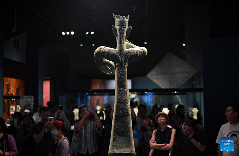 Exposição sobre a antiga civilização Shu é realizada em Beijing